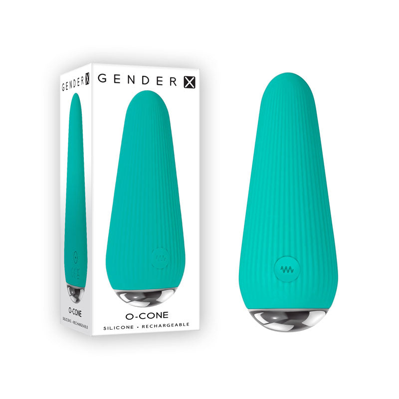 Gender X O CONE USB Rechargeable Bullet Vibrator Blue