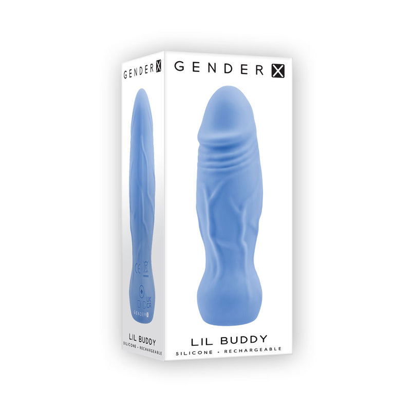 Gender X LIL BUDDY USB Rechargeable Mini Vibrator Light Blue