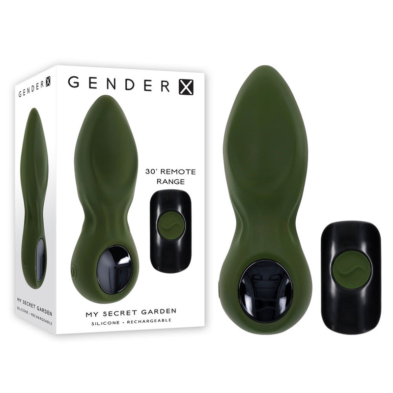 Gender X MY SECRET GARDEN USB Rechargeable Vibrating Butt Plug With Remote Control