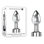 Gender X ROCKIN METAL PLUG MINI USB Rechargeable Vibrating Mini Butt Plug Gender X