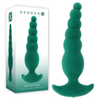 Gender X THE RATTLER USB Rechargeable Vibrating & Twirling Anal Plug Green 17 cm Gender X