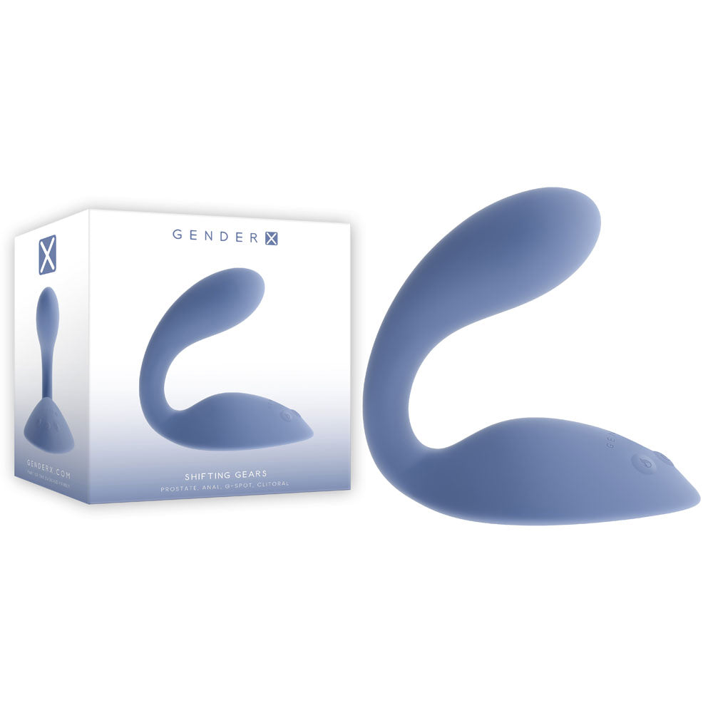 Gender X SHIFTING GEARS USB Rechargeable Vibrating Grinding Pad Blue Gender X
