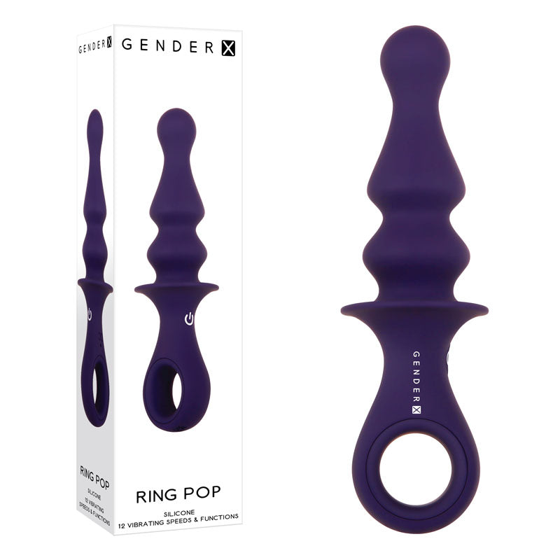 Gender X RING POP USB Rechargeable Vibrating Anal Plug