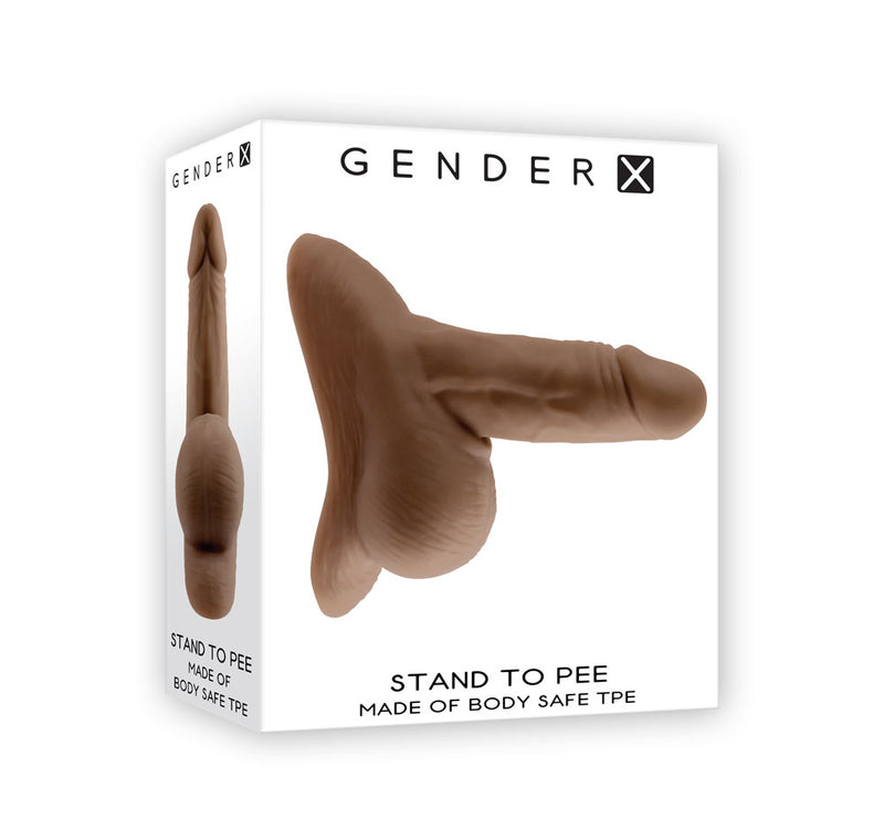 Gender X STAND TO PEE Dark Realistic Stand To Pee Funnel Brown