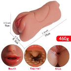 Does Not Apply 3 In 1 Realistic Male Pocket Masturbator Stroker LOVVA