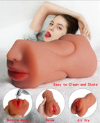 Does Not Apply 3 In 1 Realistic Male Pocket Masturbator Stroker LOVVA