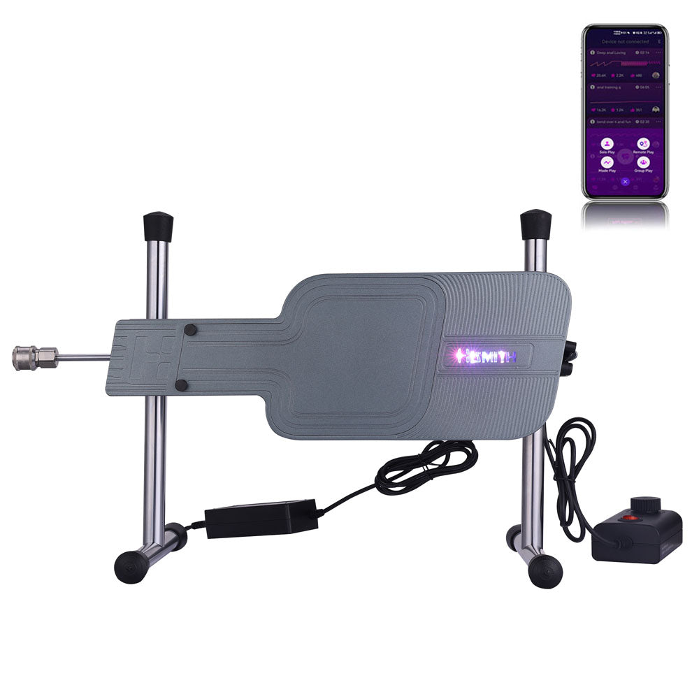 Hismith Premium Special Edition Mains Powered Sex Machine With App Control & Remote Black Hismith