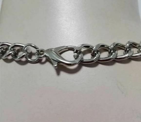 House of Dasein Silver Heart Chain Choker XL House of Dasein