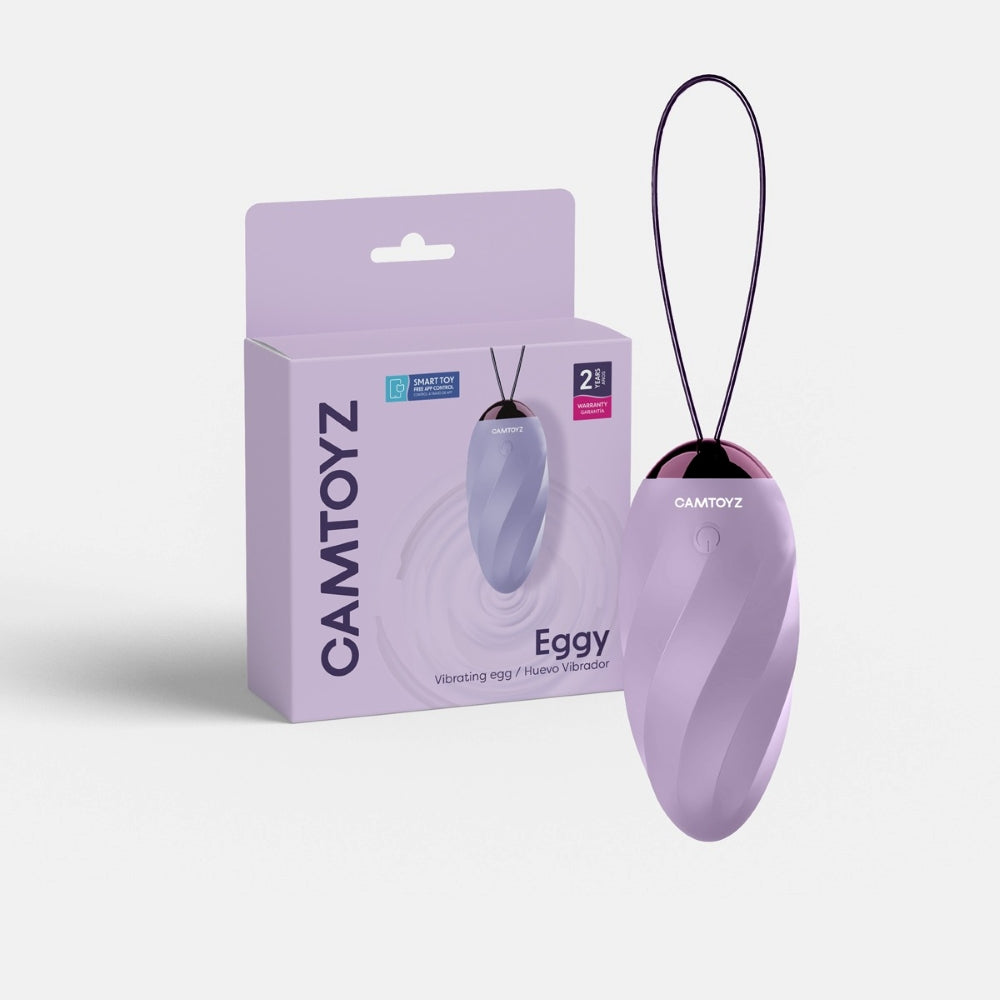 CAMTOYZ Eggy App Controlled Wearable Vibrator Purple CAMTOYZ