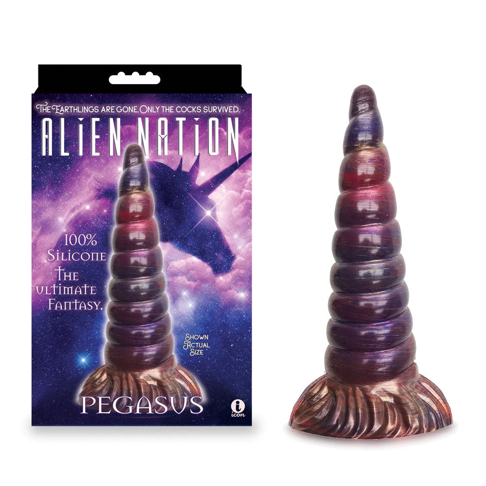 Icon Brands Alien Nation Pegasus Unicorn Fantasy Dong 20.3cm Metallic Icon Brands Main image