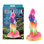 Icon Brands Alien Nation Lick Of The Lair Glow In Dark Fantasy Dong 17.8cm Rainbow Icon Brands