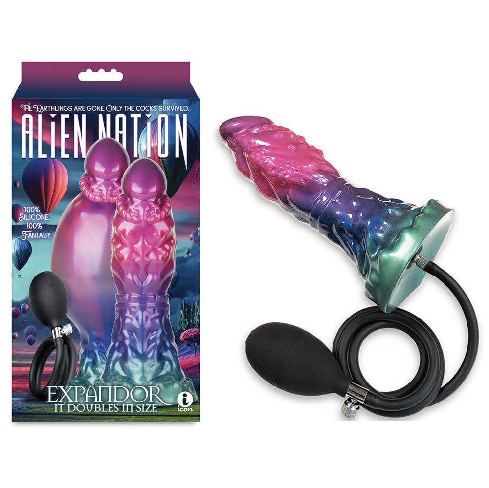Icon Brands Alien Nation Expandor Coloured Inflatable Fantasy Dildo Icon Brands