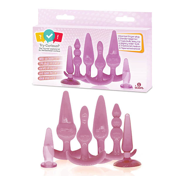 Icon Brands Try Curious Anal Plug Kit Icon Brands Main image