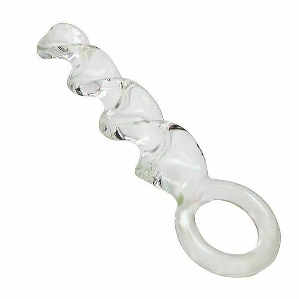 House Of Dasein Pyrex Spiral Glass Dildo Clear Secondary image