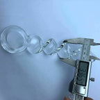 House Of Dasein Pyrex Spiral Glass Dildo Clear House of Dasein
