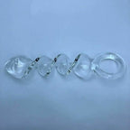 House Of Dasein Pyrex Spiral Glass Dildo Clear House of Dasein