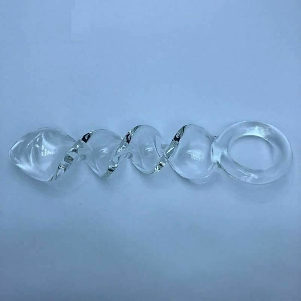 House Of Dasein Pyrex Spiral Glass Dildo Clear House of Dasein