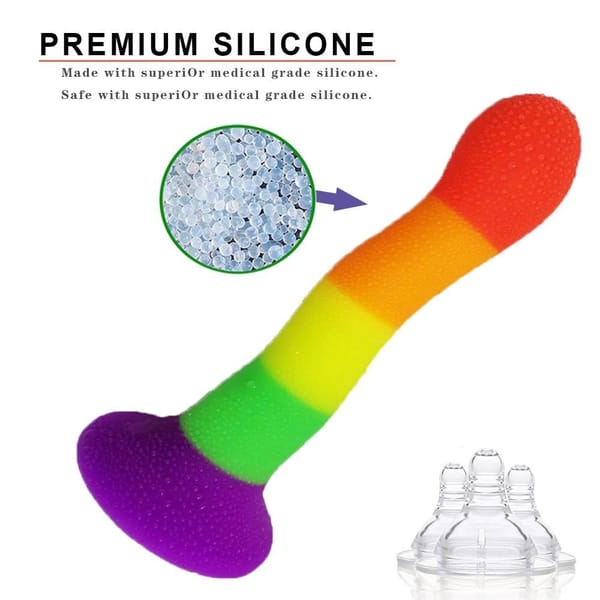 House Of Dasein Rainbow Silicone Dildo House of Dasein