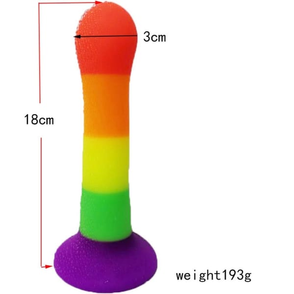 House Of Dasein Rainbow Silicone Dildo House of Dasein