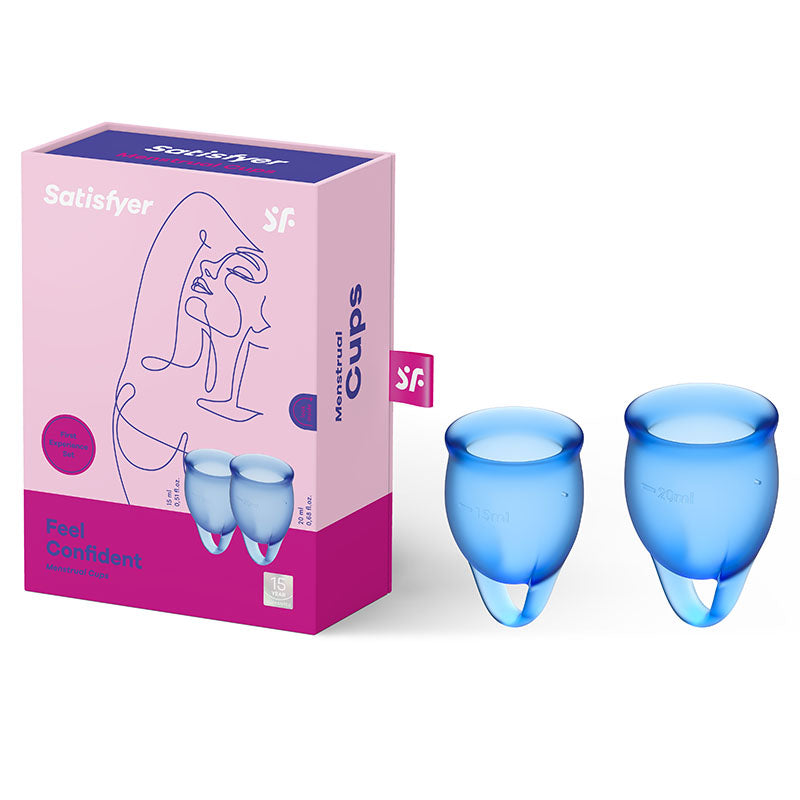 Satisfyer Feel Confident Silicone Menstrual Cups Set Of 2