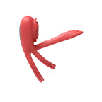 Adam & Eve VIBRATING ROSE GIRTH ENHANCER USB Rechargeable Vibrating Cock & Ball Rings Red Adam & Eve