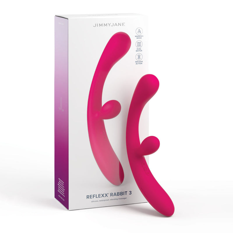 JimmyJane Reflexx Rabbit 3 USB Rechargeable Vibrator 23cm