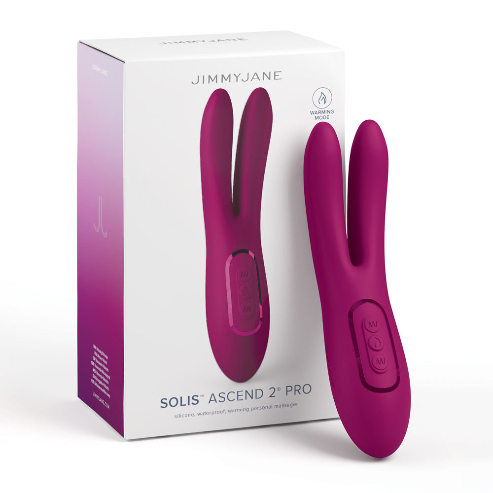 JimmyJane Solis Ascend 2 PRO USB Rechargeable Dual Tip Stimulator 16cm JimmyJane