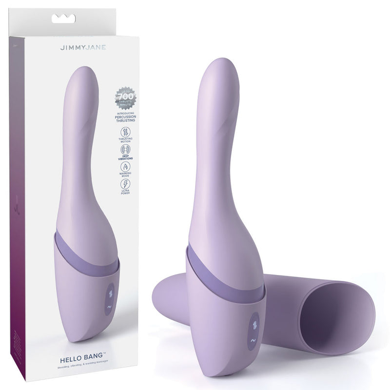 JimmyJane Hello Bang USB Rechargeable Warming & Thrusting Vibrator 27cm