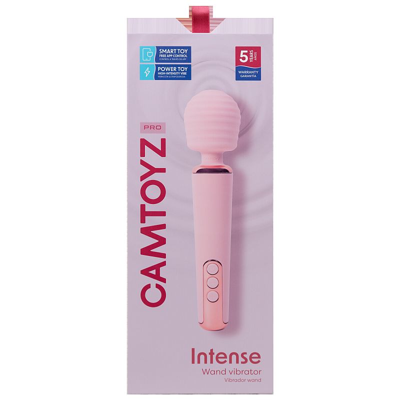 CAMTOYZ Intense App Controlled Wand Vibrator Pink CAMTOYZ