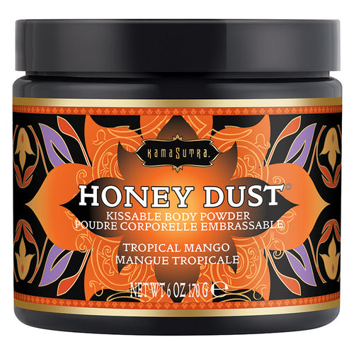 Kama Sutra Honey Dust Body Powder Tropical Mango 6oz