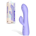 Adam & Eve GROOVY GLOW UPS Wavie USB Rechargeable Rabbit Vibrator Purple 16.5 cm Adam & Eve