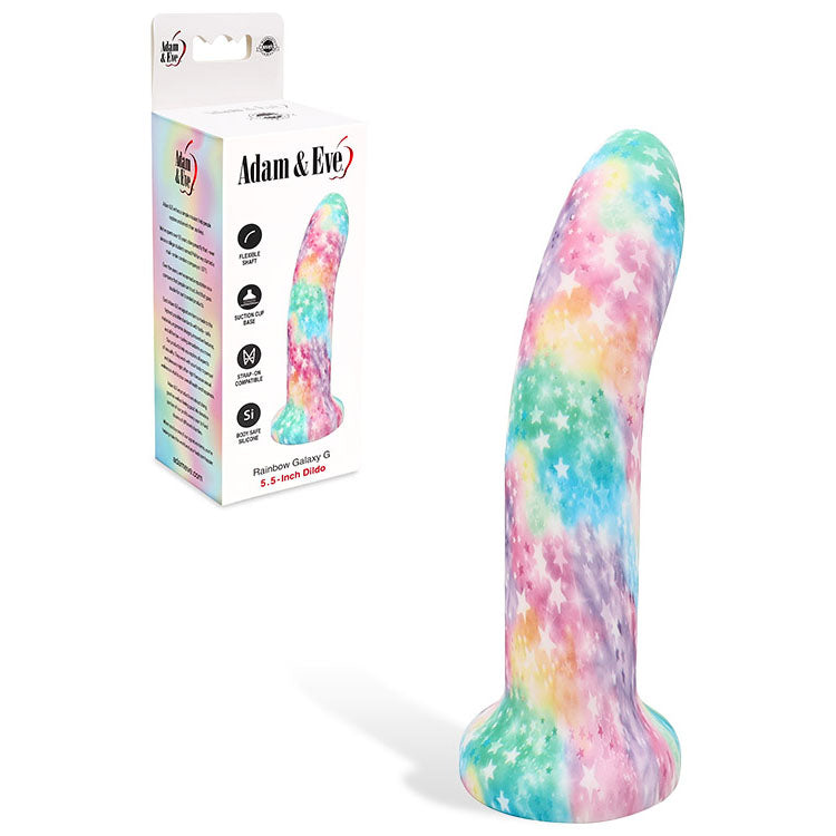 Adam & Eve RAINBOW GALAXY G Coloured Dildo 14 cm Adam & Eve