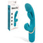 Adam & Eve SIRENS EMBRACE USB Rechargeable Inflatable Rabbit Vibrator Teal 24 cm Adam & Eve