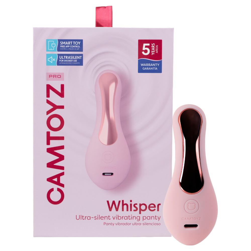 CAMTOYZ Whisper Silent App Controlled Panty Vibrator Pink CAMTOYZ