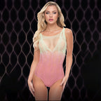 XGEN Products LAPDANCE Rosy Sunset Bodysuit Cream / Rose One Size XGEN Products
