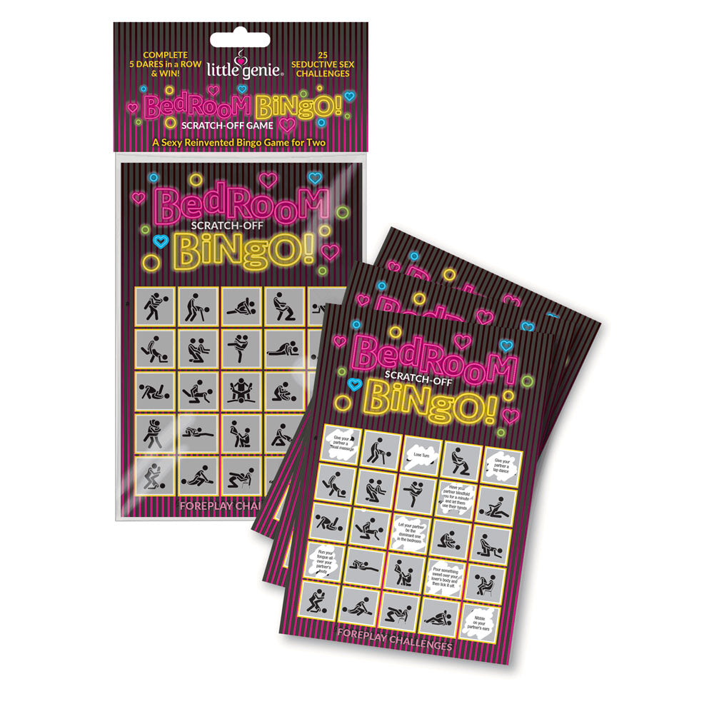 Little Genie Bedroom Bingo Foreplay Scratcher Card Little Genie