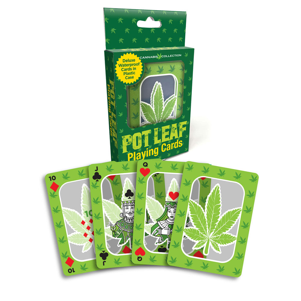 Little Genie Pot Leaf Waterproof Novelty Playing Cards Little Genie Main image