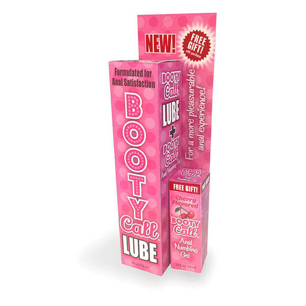 Little Genie Booty Call Lube Duo Anal Lubricant With 10ml Numbing Gel
