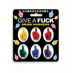 Little Genie Give A Fuck Novelty Drink Markers Set of 6 Little Genie