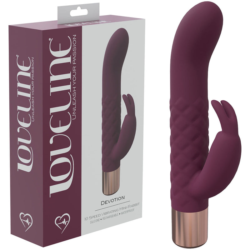 Shots Toys LOVELINE Devotion USB Rechargeable Rabbit Vibrator 14.2cm