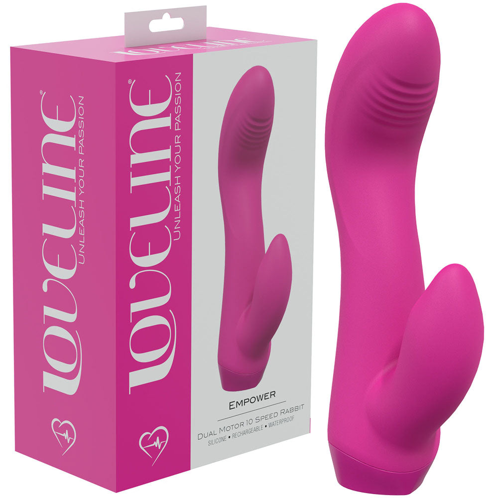 Shots Toys LOVELINE Empower USB Rechargeable Rabbit Vibrator 13.5cm Shots Toys