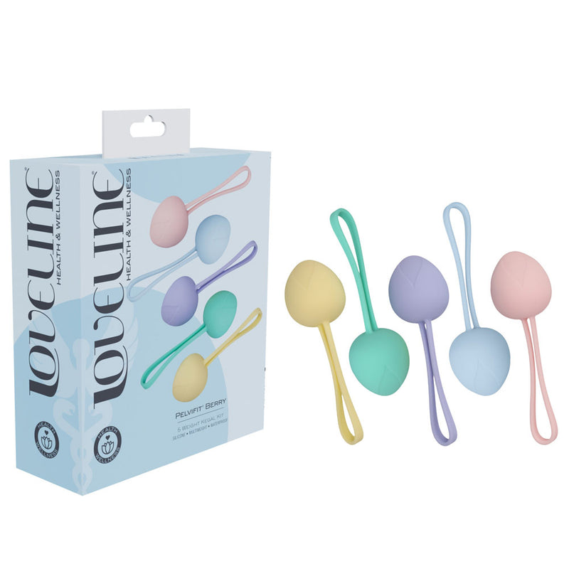 Shots Toys LOVELINE PelviFit Berry Kegel Kit Set Of 5 Sizes