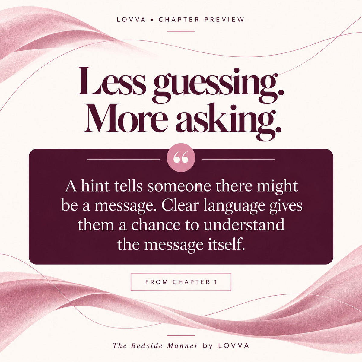 The Bedside Manner: How to Talk About Touch, Toys and What You Actually Want LOVVA