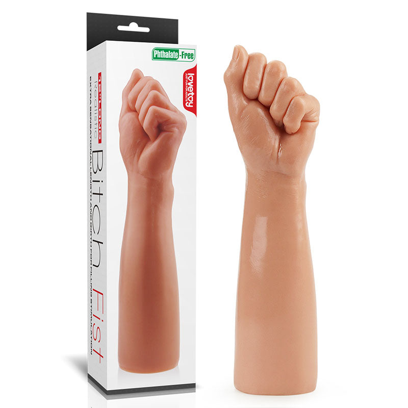 Lovetoy King Sized Realistic Bitch Fist Dildo 12 Inch Flesh Lovetoy Main image