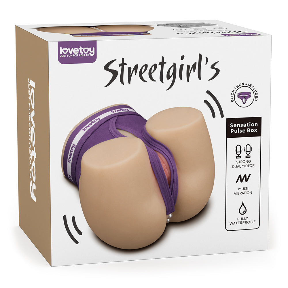 Lovetoy Streetgirls Dual Motor Sensation Pulse USB Rechargeable Vibrating Masturbator Lovetoy