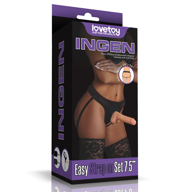 Lovetoy Ingen Easy Strap On Set 7.5 Inch Lovetoy