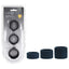 Shots Toys LEVELZ Liquid Silicone Ball Strap Set Of 3 Sizes Black Shots Toys