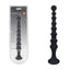 Shots Toys LEVELZ Ribbed Silicone Flared Anal Beads Black 26.7cm Shots Toys