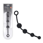 Shots Toys LEVELZ Curved Silicone Anal Beads Black 29.5cm Shots Toys
