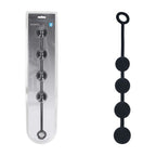 Shots Toys LEVELZ Round Silicone Anal Balls Beads 40mm Black Large Shots Toys